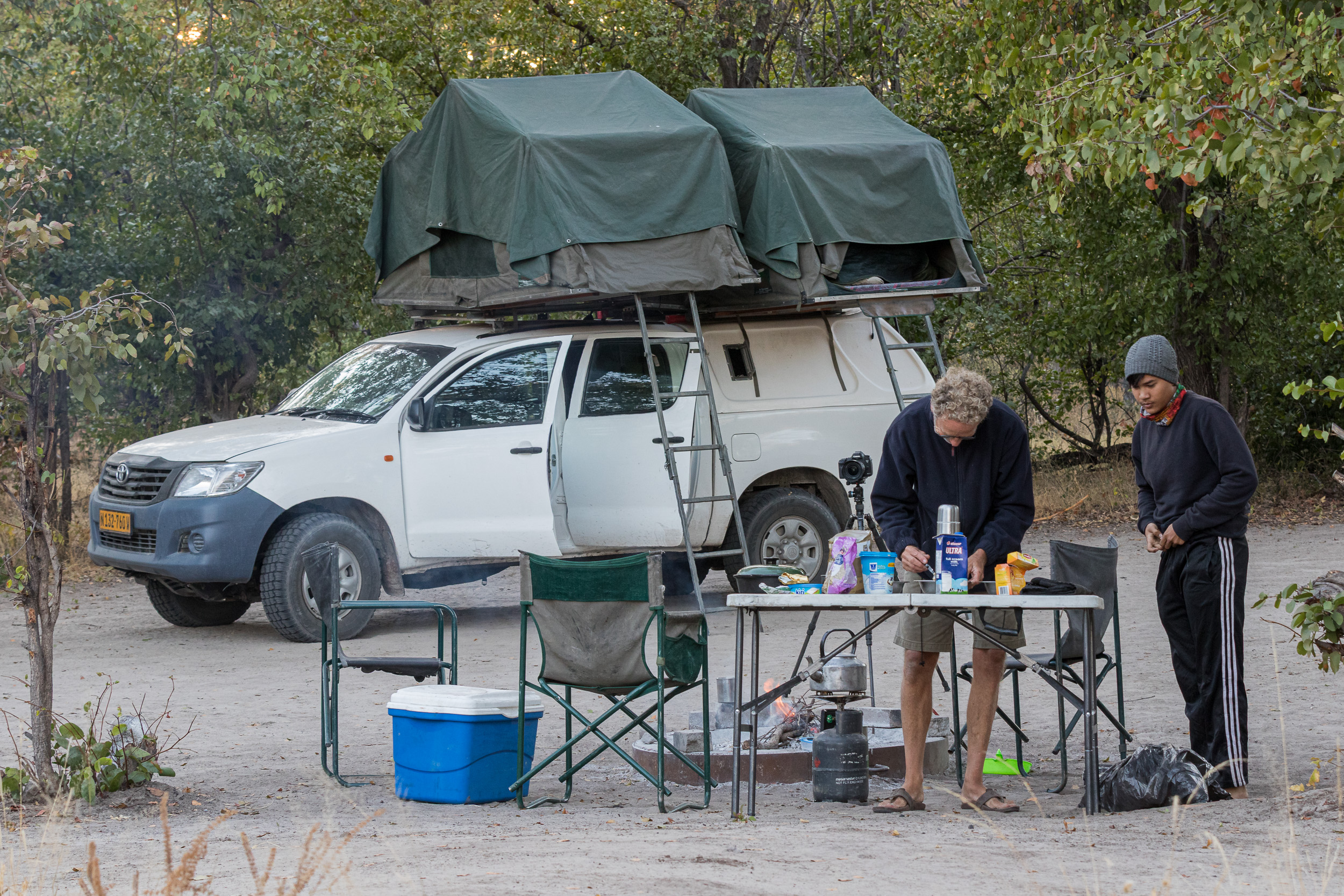 Africa, Moremi Game Reserve, People & Tribes, South Gate Camp, Stan/Dio, botswana, dio
